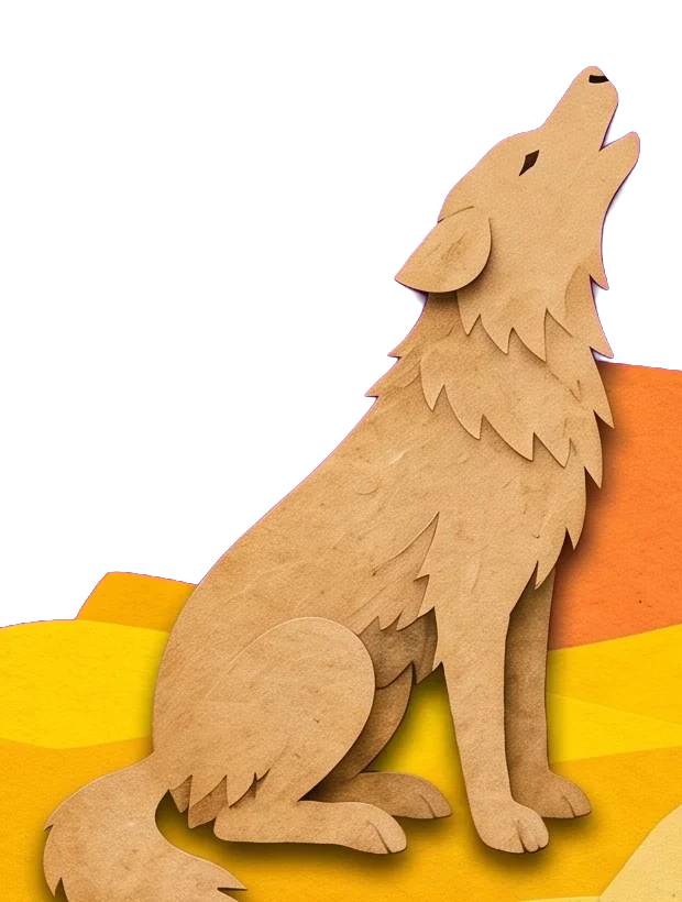 The pale animal howling at the moon