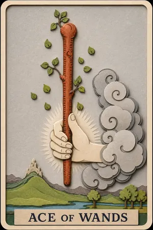 Ace of Wands card