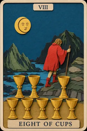 Eight of Cups card