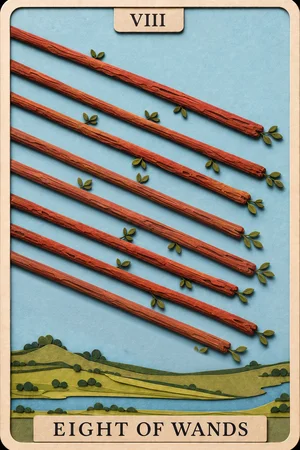 Eight of Wands card