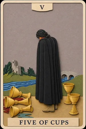 Five of Cups card