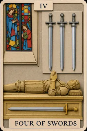 Four of Swords card