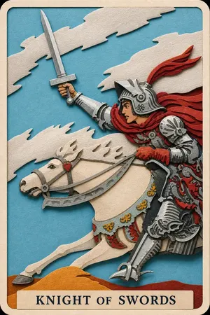 Knight of Swords card