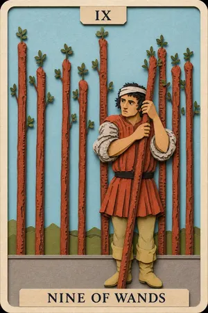 Nine of Wands card