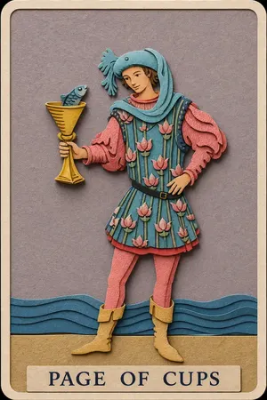 Page of Cups card