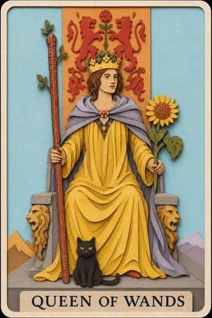 Queen of Wands card