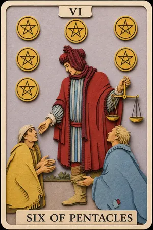 Six of Pentacles card
