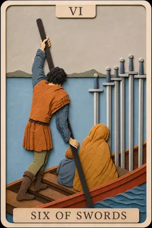 Six of Swords card